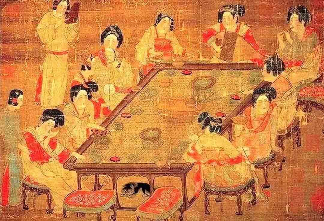 Pintura Reuniones Tang - Historia del Té y su Cultura (II): La Dinastía Táng