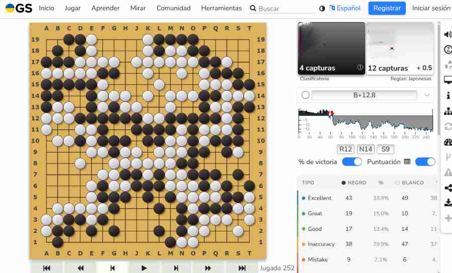 Interfaz OGS - Cómo Aprender a Jugar al Go (Wéiqí) Desde Cero