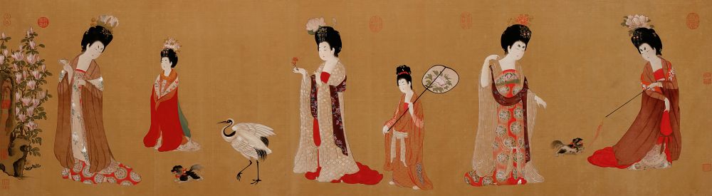 El Abanico de Kungfu como Arma: Mito o Realidad Pintura mujeres corte - El Abanico de Kungfu como Arma: Mito o Realidad